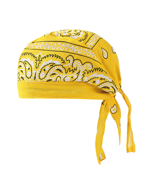 Fashion Middle Yellow Printed Lace Toe Cap