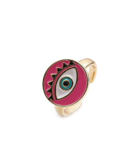 Fashion Cr00344dx Red Dripping Eye Opening Ring