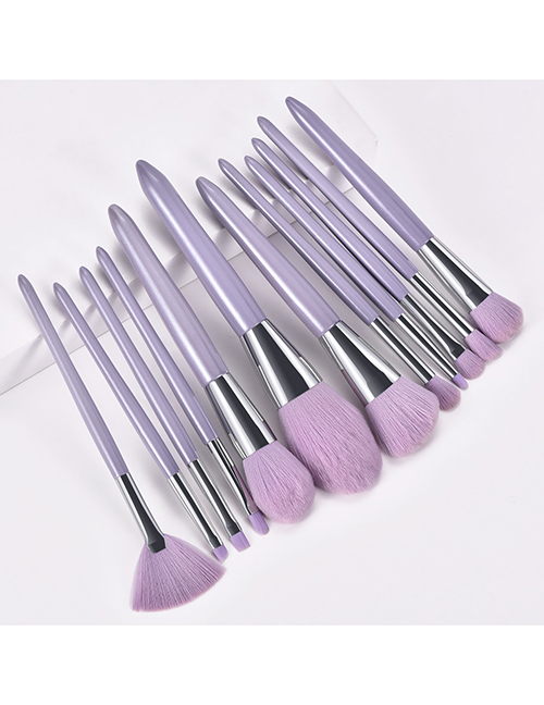 Fashion 12 Sticks-candy-purple Gg060702 Candy Color 12 Makeup Brush Set