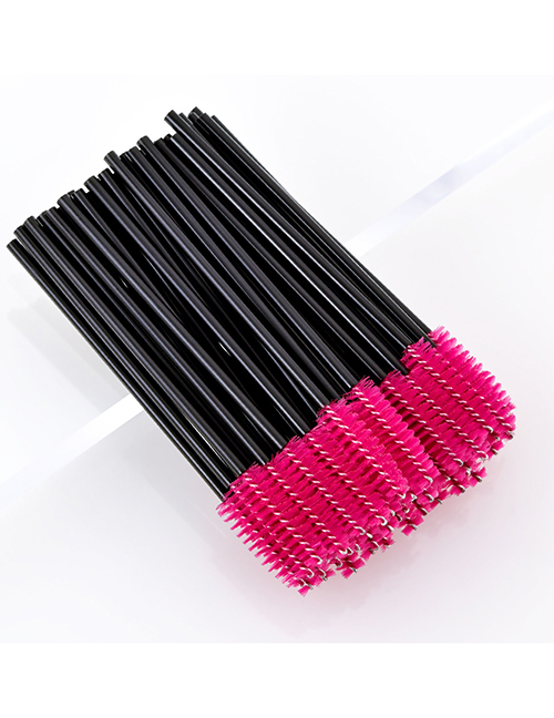 Fashion Disposable-eyelash Brush-black Rose-50pcs Pj-15 50pcs Disposable Portable Eyelash Brush