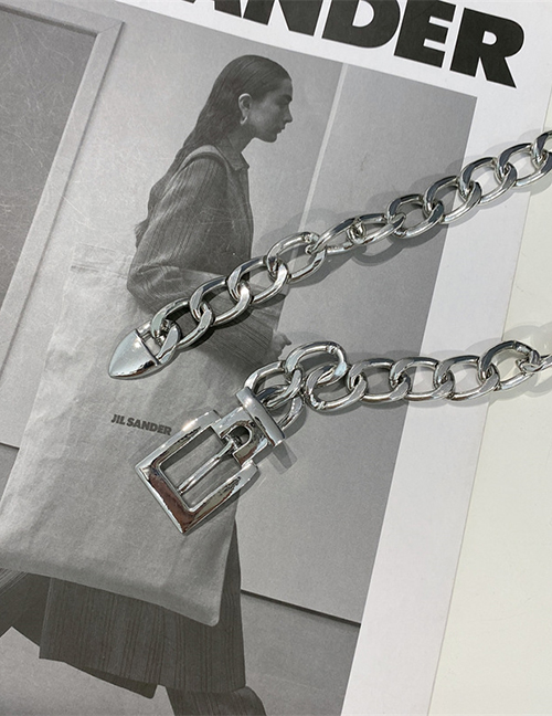 Fashion Chain-silver Color Chain Belt Buckle Body Chain