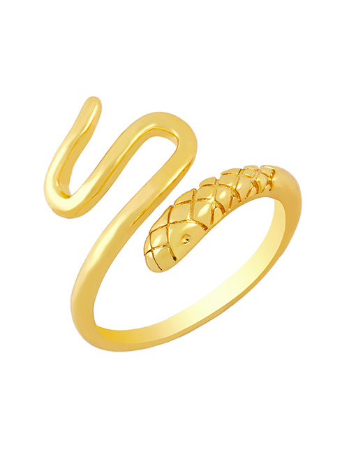 Fashion A Serpentine Oval Open Ring