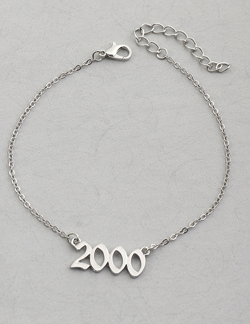 Fashion Fz0165-2000baik Year Number Anklet