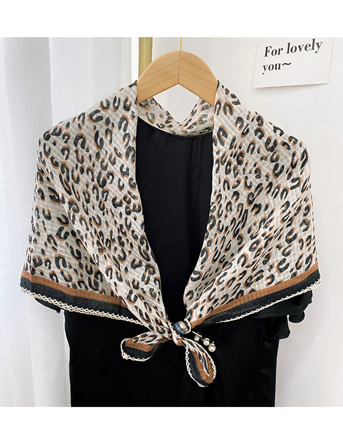 Fashion 12 Cotton U Leopard Rice Leopard Print Shawl Scarf