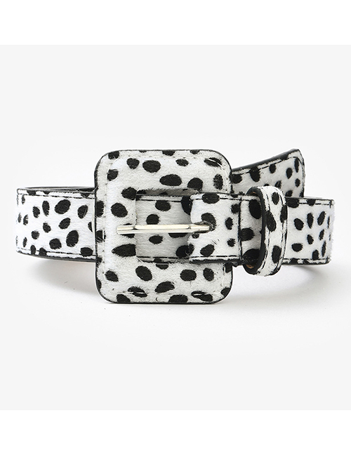 Fashion Cow Pattern Cow Pattern Square Buckle Belt
