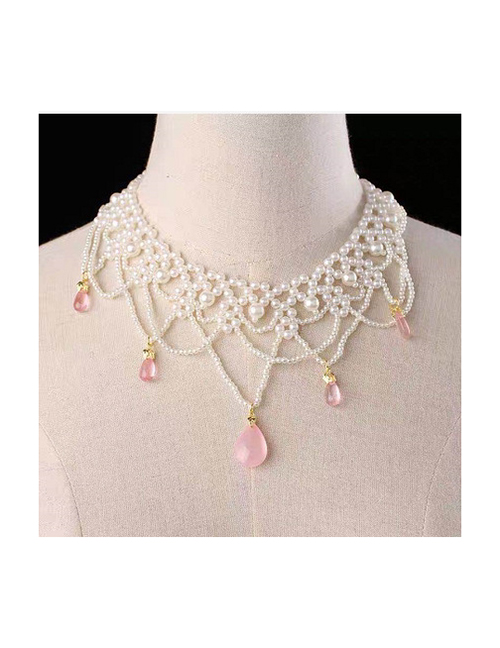 Fashion Gz368f Yingluo Pearl Drop Necklace