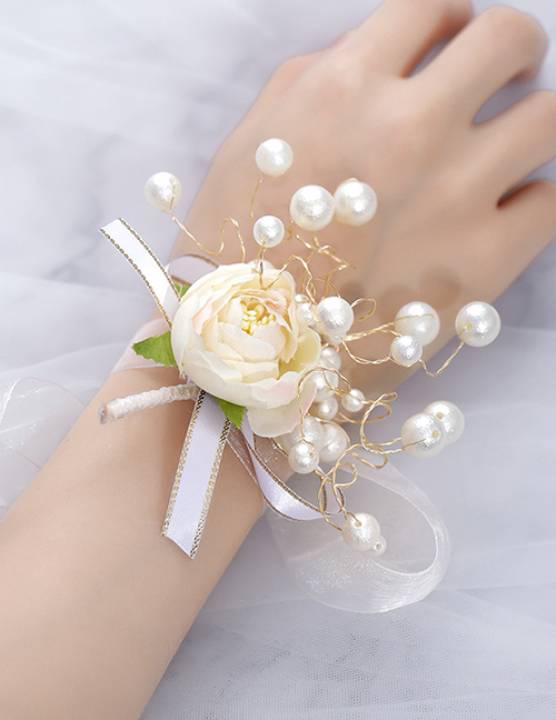 Fashion Sh115 Pearl Flower Hand Flower