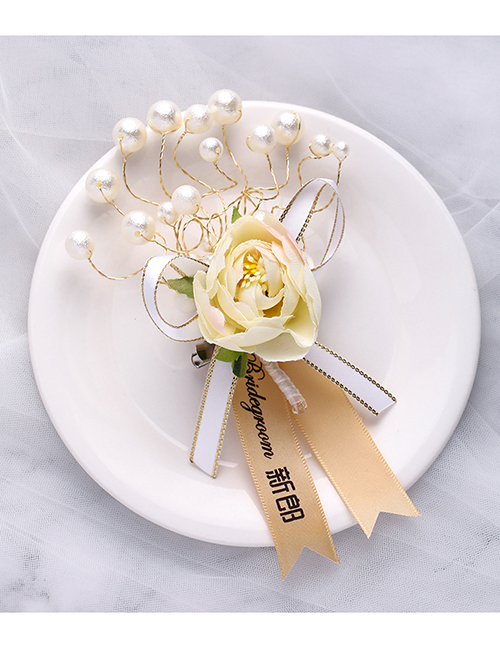 Fashion Sh118 Corsage Without Ribbon Pearl Flower Hand Flower