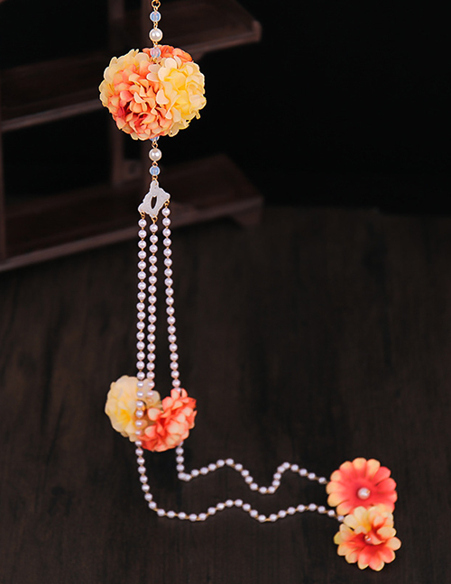 Fashion Gz1708 Pearl Tassel Flower Forbidden Waist Pendant