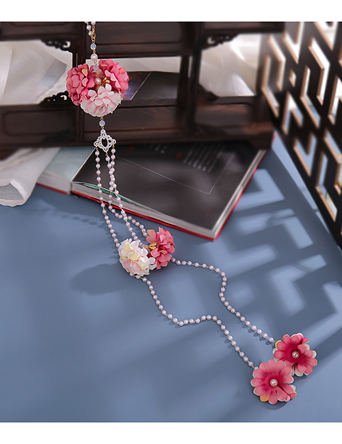 Fashion Gz1709 Pearl Tassel Flower Forbidden Waist Pendant