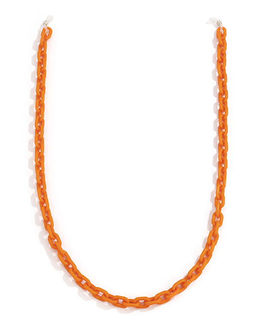 Fashion Orange 0076 Hollow Cross Buckle Glasses Chain