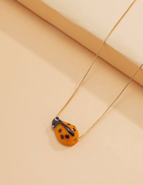 Fashion Orange 0958 Metal Ladybug Chain Waist Chain