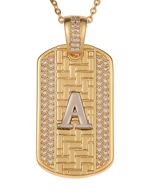 Fashion A English Alphabet Chain Necklace