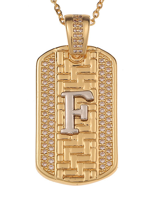 Fashion F English Alphabet Chain Necklace
