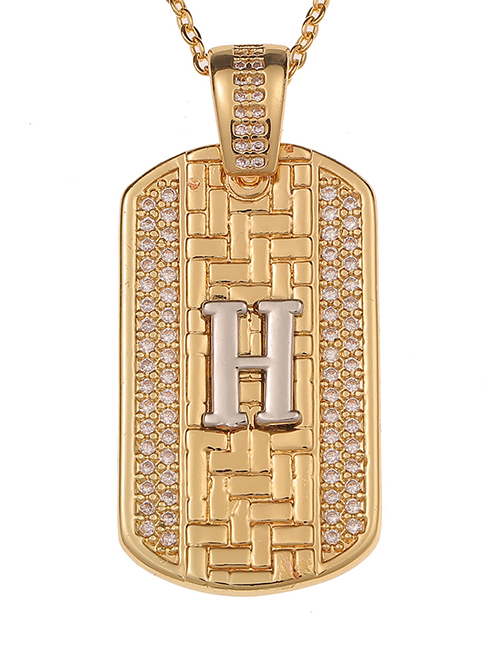 Fashion H English Alphabet Chain Necklace