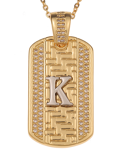 Fashion K English Alphabet Chain Necklace