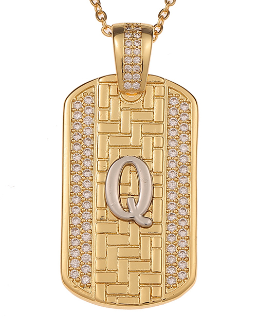 Fashion Q English Alphabet Chain Necklace