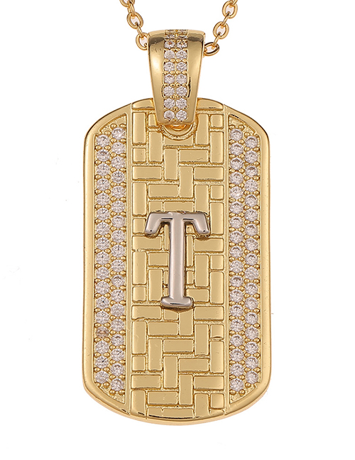 Fashion T English Alphabet Chain Necklace