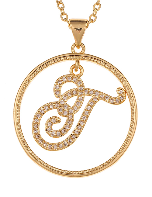 Fashion T Art English Alphabet Chain Necklace