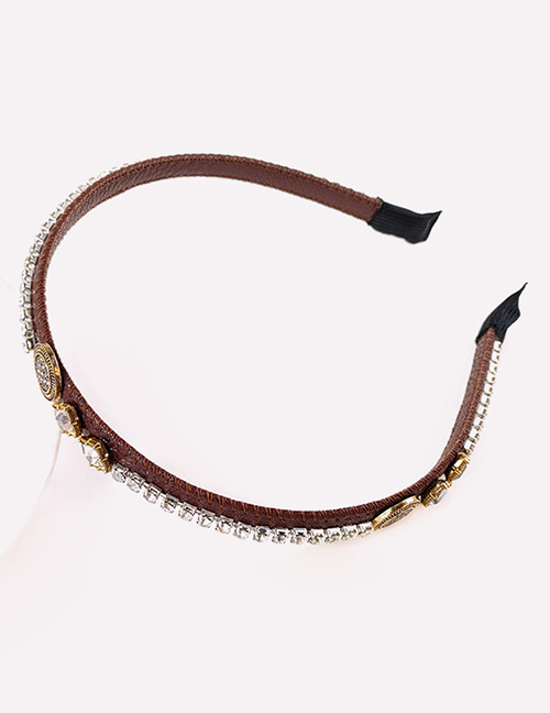 Fashion Red Wine Diamond Claw Chain Headband