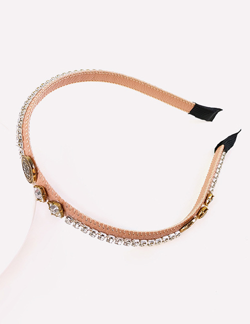 Fashion Light Pink Diamond Claw Chain Headband