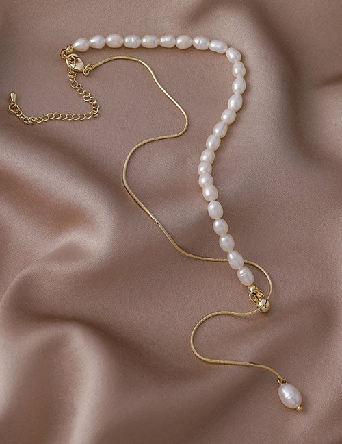 Fashion Pearl Stitched Pearl Necklace