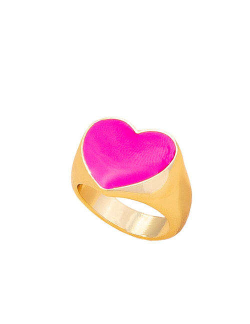 Fashion R451-love Metal Heart Ring