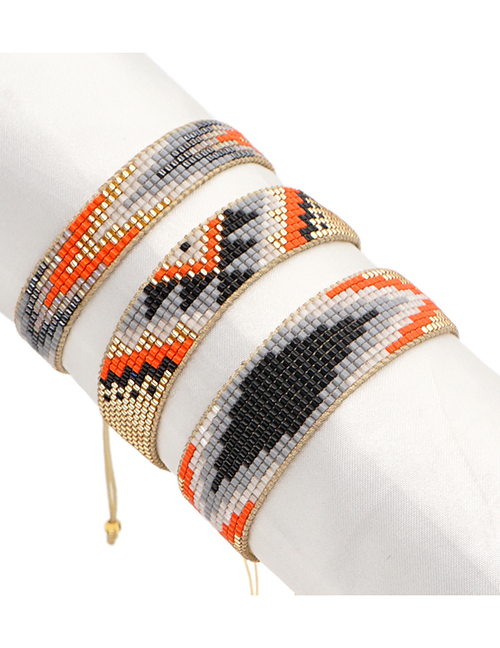 Fashion Package Price Mi-s200486 Geometric Rice Bead Braided Beaded Bracelet Set