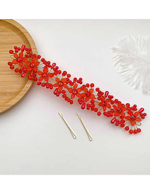 Fashion 1#red Flowers Children's Flower Hairpin
