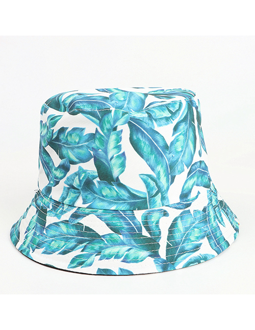 Fashion Leaves Printed Double-sided Fisherman Hat