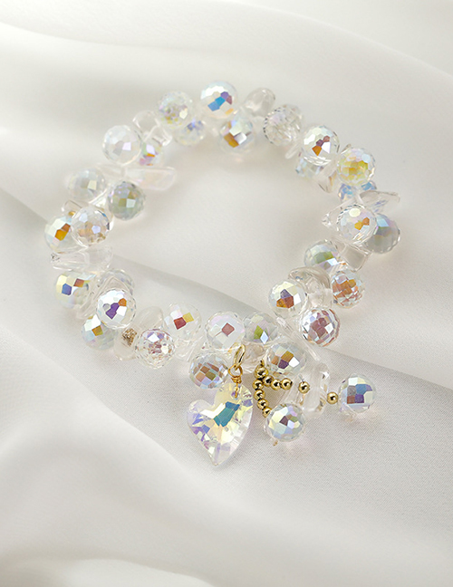 Fashion White Love Crystal Bracelet