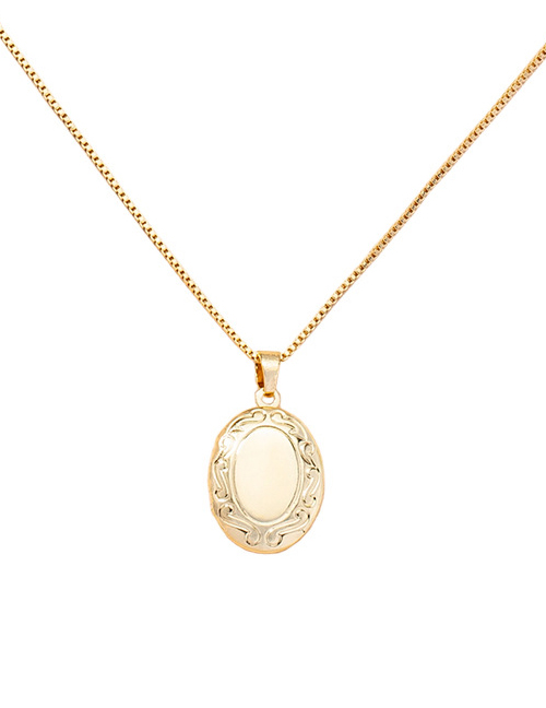 Fashion X511-gold Metal Round Chain Necklace