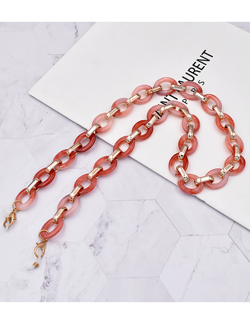 Fashion Beanpastepink Acrylicovalchainextensionchain