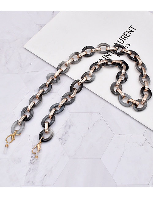 Fashion Gray Acrylicovalchainextensionchain
