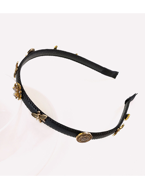Fashion Black Alloy Bee Butterfly Hair Band