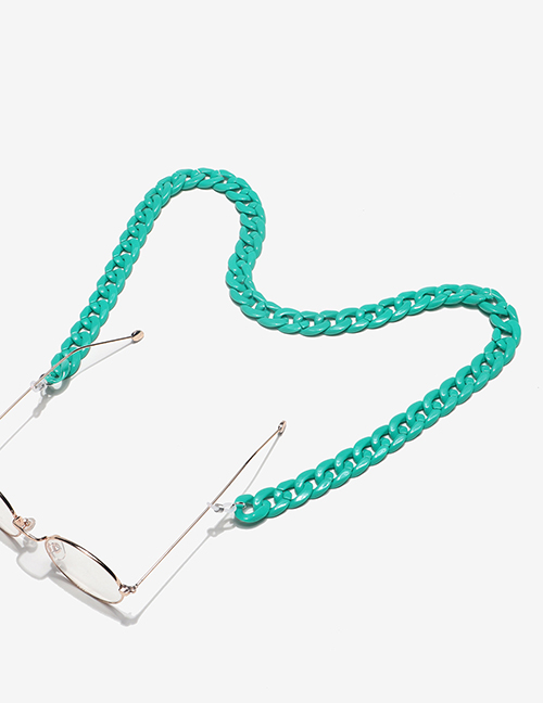 Fashion Green Acrylic Chain Glasses Chain