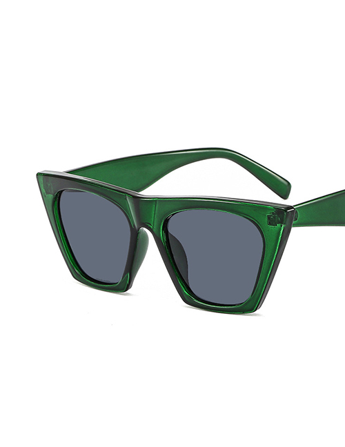 Fashion Green Frame Anti-blue Cat Eye Flat Optical Glasses Frame
