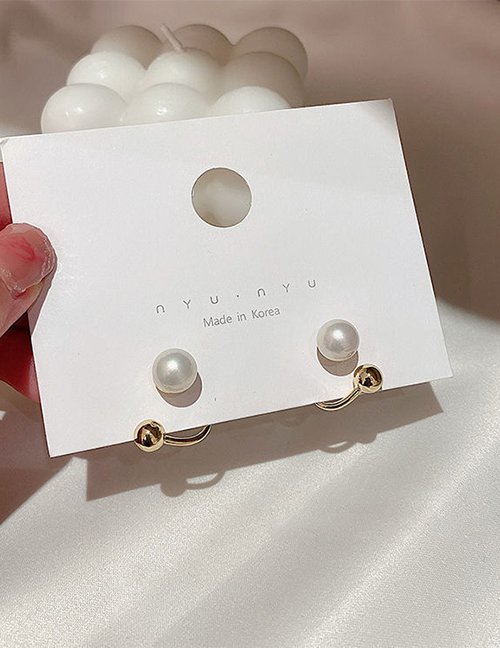 Fashion Gold Color Pearl Earrings