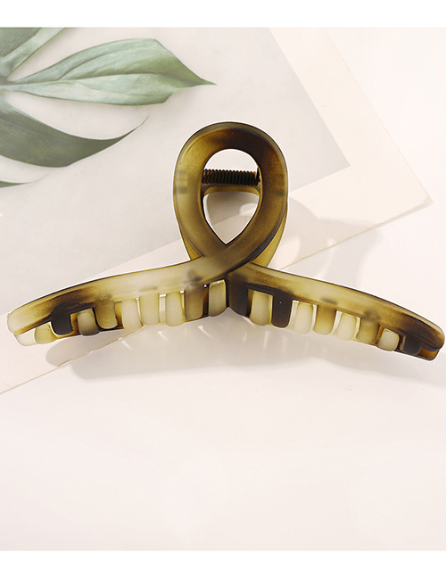 Fashion Army Green Matte Gradient Color Clamp