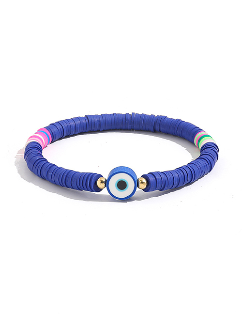 Fashion Blue Clay Eye Bracelet