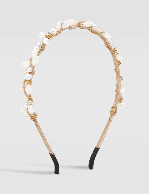 Fashion Gold Color Imitation Crystal Pearl Headband