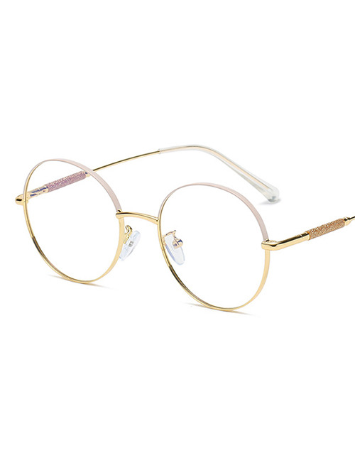 Fashion C6 Meter Gold Color Round Frame Glasses