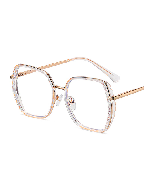 Fashion C2 Transparent Box Spring-leg Flat Glasses