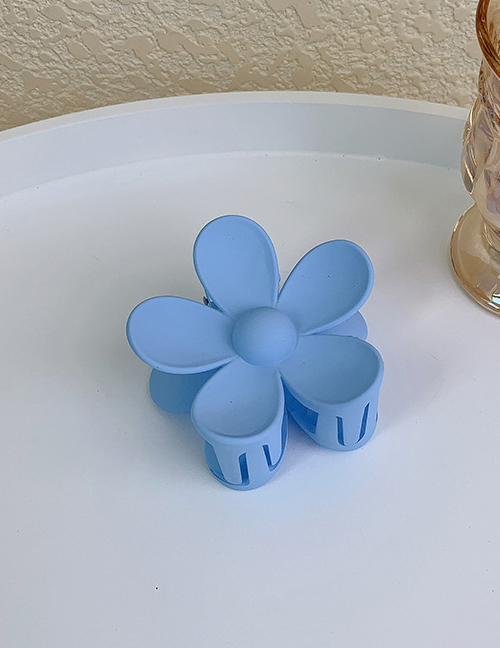 Fashion Sky Blue Acrylic Flower Clip