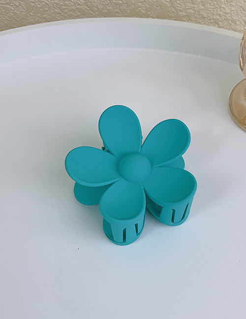 Fashion Lake Blue Acrylic Flower Clip
