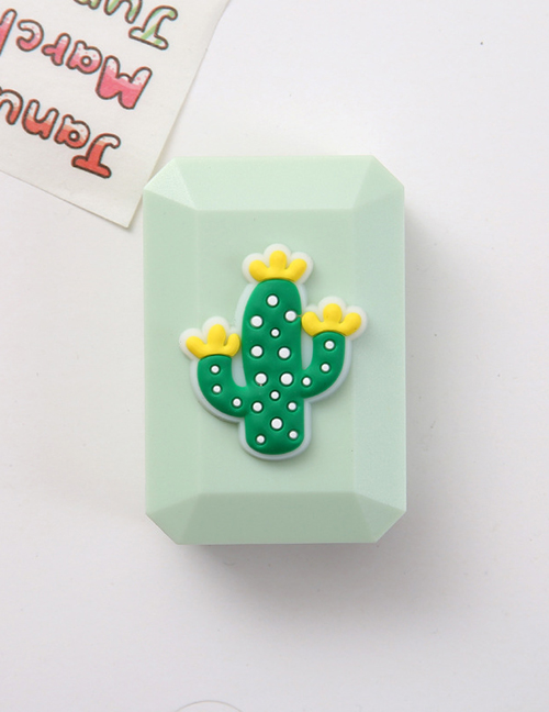 Fashion Cactus Soft Plastic Cartoon Contact Lens Case