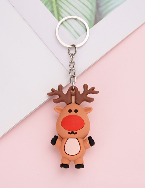 Fashion Christmas Elk Soft Christmas Elk Keychain