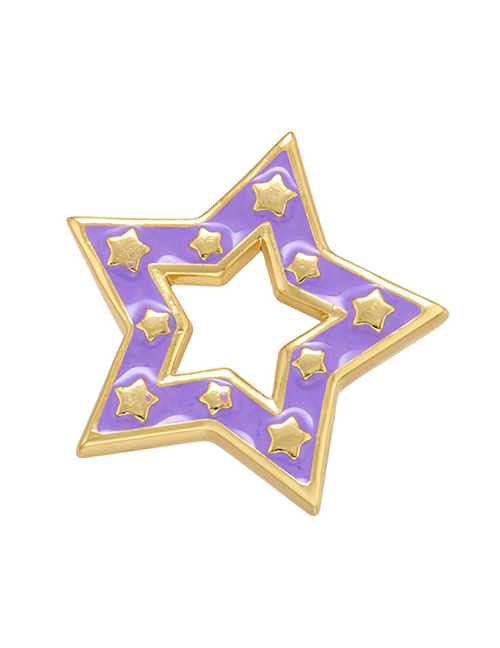 Fashion Purple Diy Accessories For Dripping Five-pointed Star