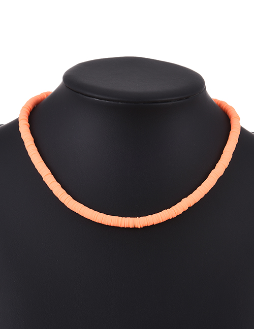 Fashion Orange Clay Necklace