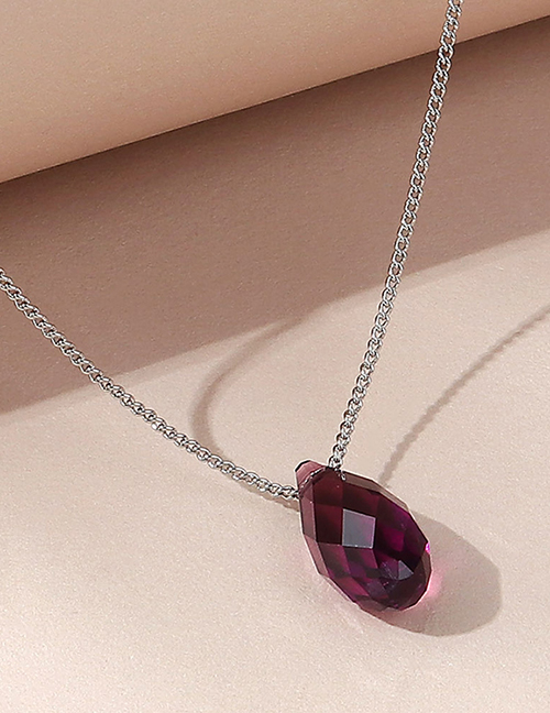 Fashion Purple Crystal Necklace